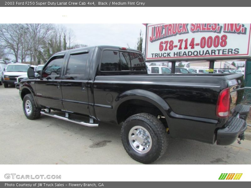 Black / Medium Flint Grey 2003 Ford F250 Super Duty Lariat Crew Cab 4x4