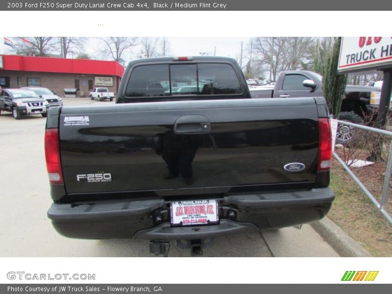 Black / Medium Flint Grey 2003 Ford F250 Super Duty Lariat Crew Cab 4x4