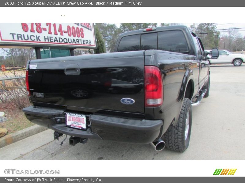 Black / Medium Flint Grey 2003 Ford F250 Super Duty Lariat Crew Cab 4x4