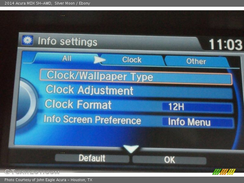 Silver Moon / Ebony 2014 Acura MDX SH-AWD