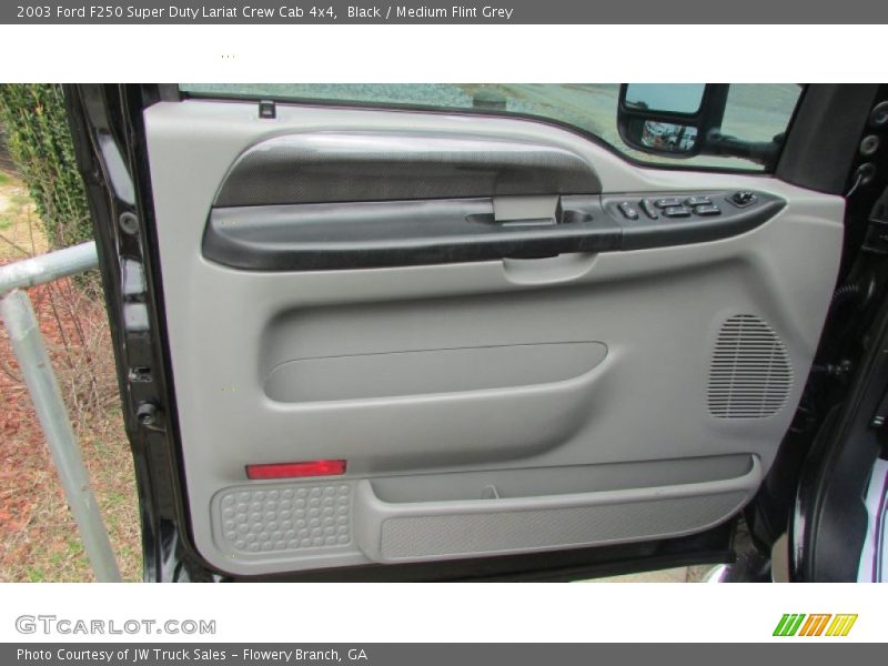 Black / Medium Flint Grey 2003 Ford F250 Super Duty Lariat Crew Cab 4x4