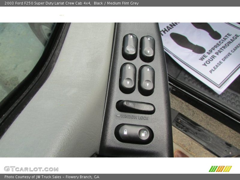 Black / Medium Flint Grey 2003 Ford F250 Super Duty Lariat Crew Cab 4x4