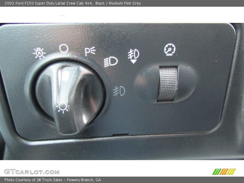 Black / Medium Flint Grey 2003 Ford F250 Super Duty Lariat Crew Cab 4x4