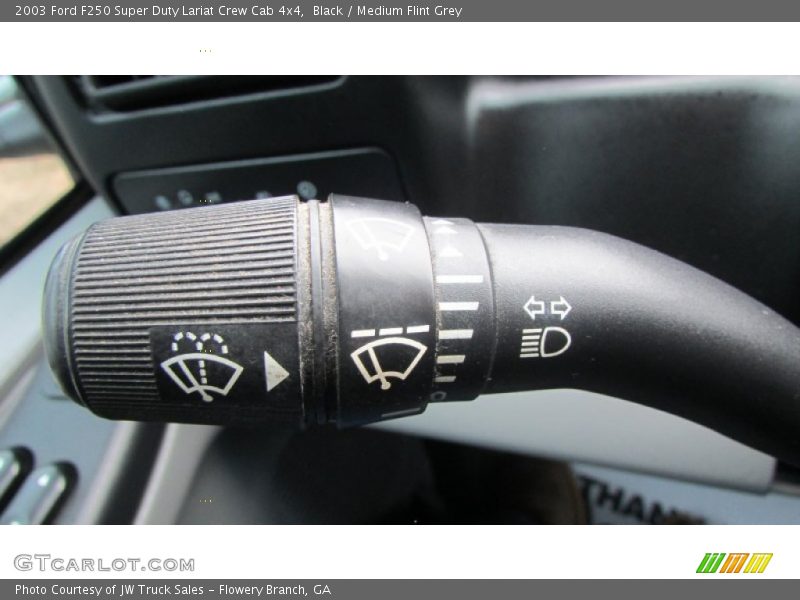 Black / Medium Flint Grey 2003 Ford F250 Super Duty Lariat Crew Cab 4x4