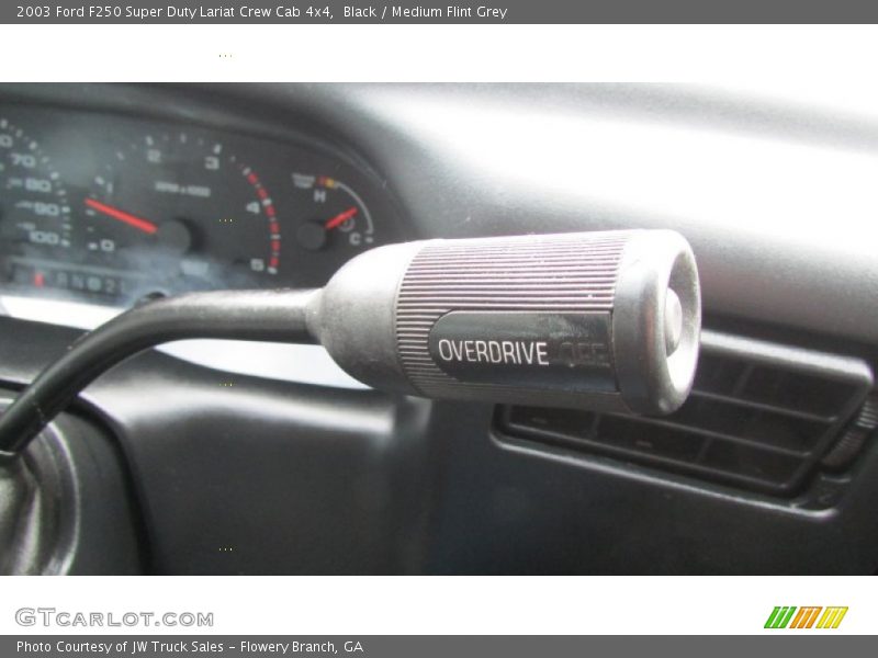 Black / Medium Flint Grey 2003 Ford F250 Super Duty Lariat Crew Cab 4x4