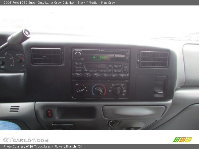 Black / Medium Flint Grey 2003 Ford F250 Super Duty Lariat Crew Cab 4x4