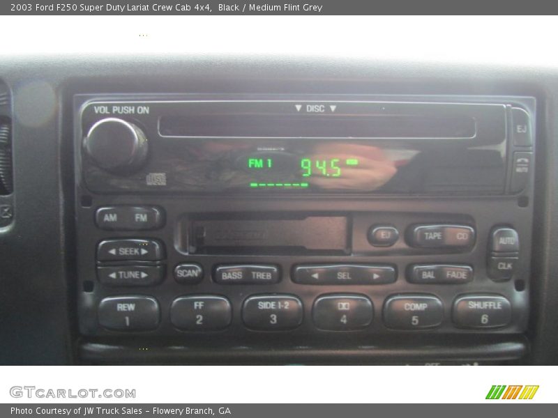 Black / Medium Flint Grey 2003 Ford F250 Super Duty Lariat Crew Cab 4x4