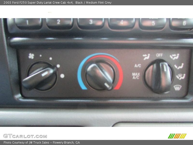 Black / Medium Flint Grey 2003 Ford F250 Super Duty Lariat Crew Cab 4x4