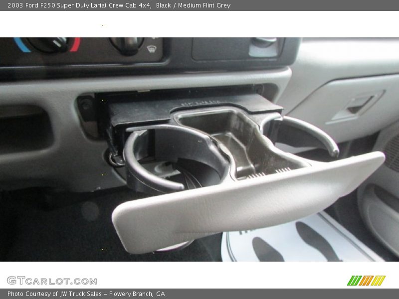 Black / Medium Flint Grey 2003 Ford F250 Super Duty Lariat Crew Cab 4x4