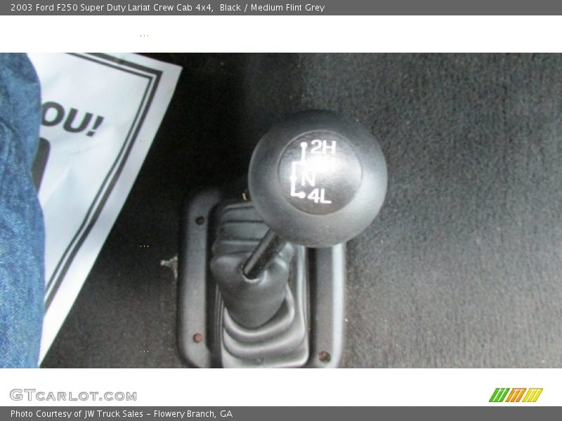Black / Medium Flint Grey 2003 Ford F250 Super Duty Lariat Crew Cab 4x4
