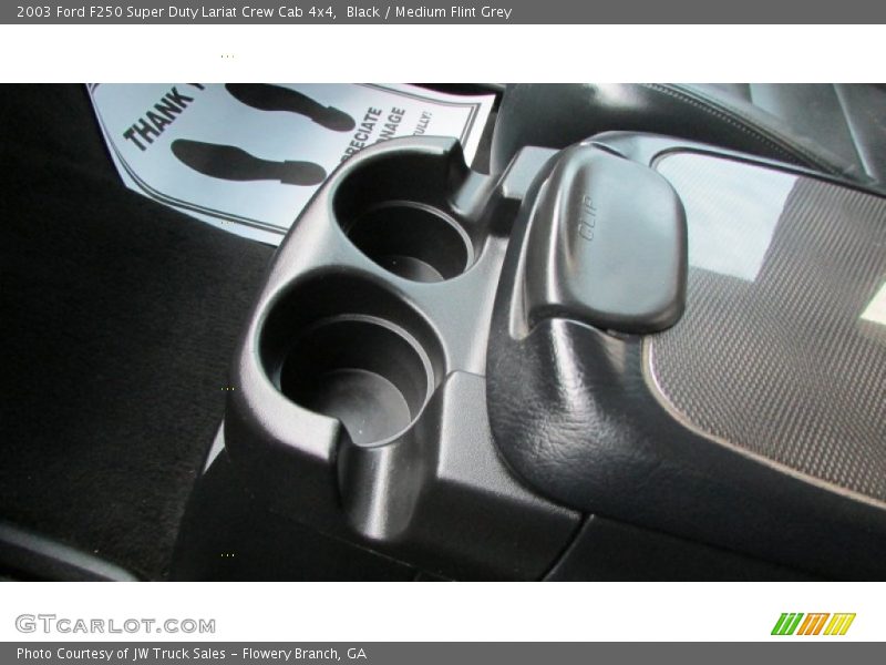 Black / Medium Flint Grey 2003 Ford F250 Super Duty Lariat Crew Cab 4x4