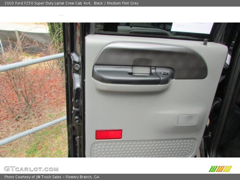 Black / Medium Flint Grey 2003 Ford F250 Super Duty Lariat Crew Cab 4x4