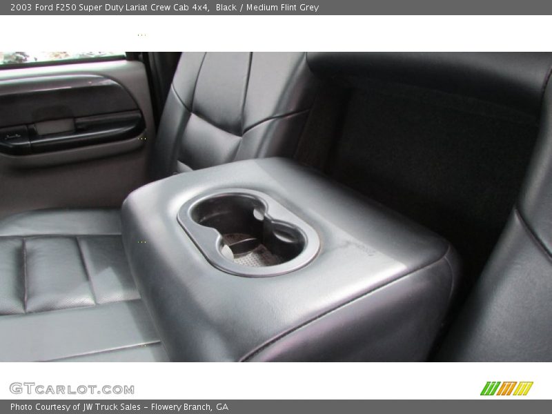 Black / Medium Flint Grey 2003 Ford F250 Super Duty Lariat Crew Cab 4x4