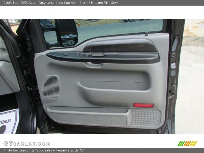 Black / Medium Flint Grey 2003 Ford F250 Super Duty Lariat Crew Cab 4x4