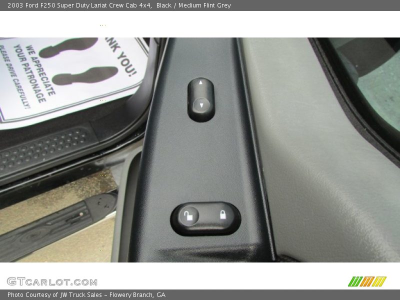 Black / Medium Flint Grey 2003 Ford F250 Super Duty Lariat Crew Cab 4x4