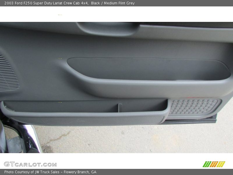 Black / Medium Flint Grey 2003 Ford F250 Super Duty Lariat Crew Cab 4x4