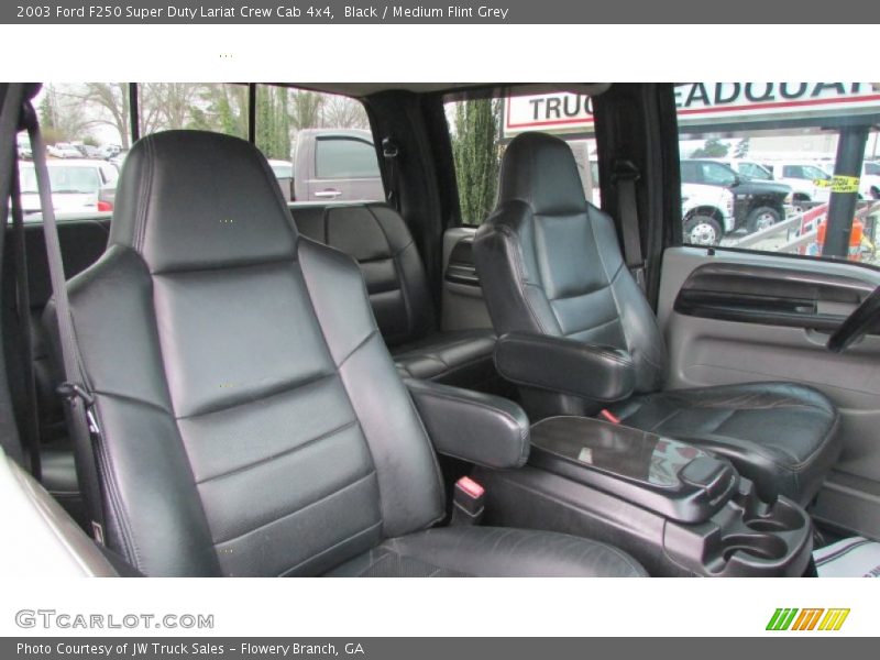 Black / Medium Flint Grey 2003 Ford F250 Super Duty Lariat Crew Cab 4x4