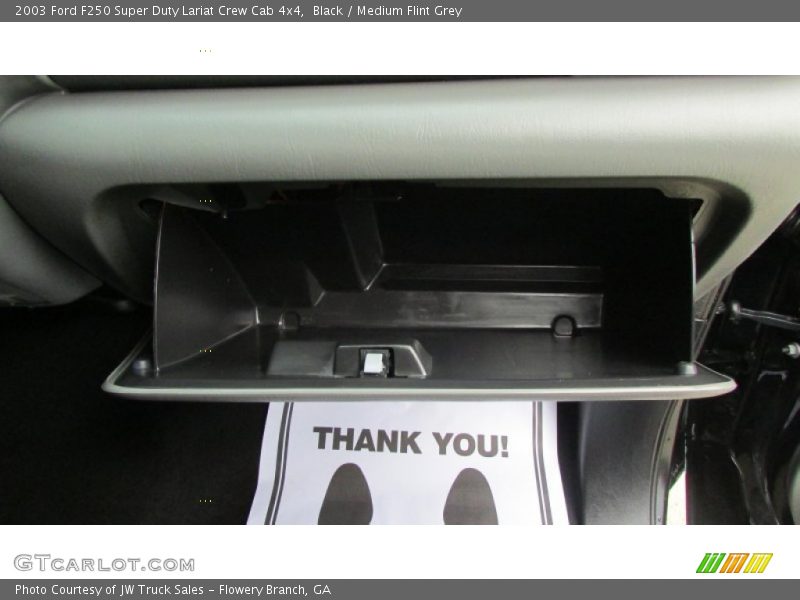 Black / Medium Flint Grey 2003 Ford F250 Super Duty Lariat Crew Cab 4x4