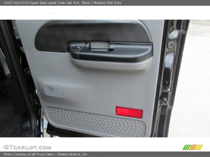 Black / Medium Flint Grey 2003 Ford F250 Super Duty Lariat Crew Cab 4x4