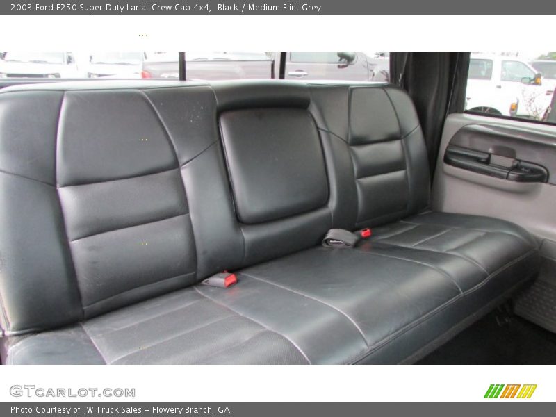 Black / Medium Flint Grey 2003 Ford F250 Super Duty Lariat Crew Cab 4x4