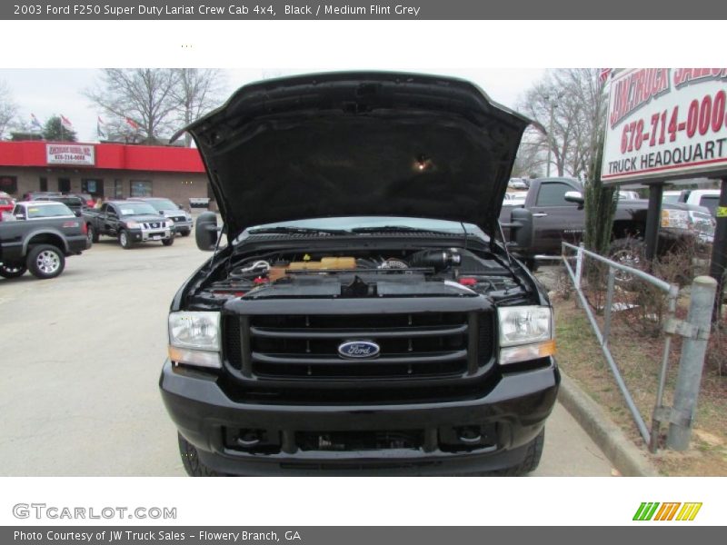 Black / Medium Flint Grey 2003 Ford F250 Super Duty Lariat Crew Cab 4x4