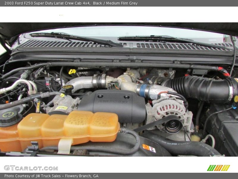Black / Medium Flint Grey 2003 Ford F250 Super Duty Lariat Crew Cab 4x4