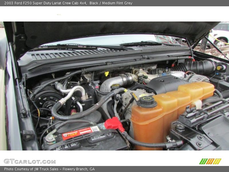 Black / Medium Flint Grey 2003 Ford F250 Super Duty Lariat Crew Cab 4x4