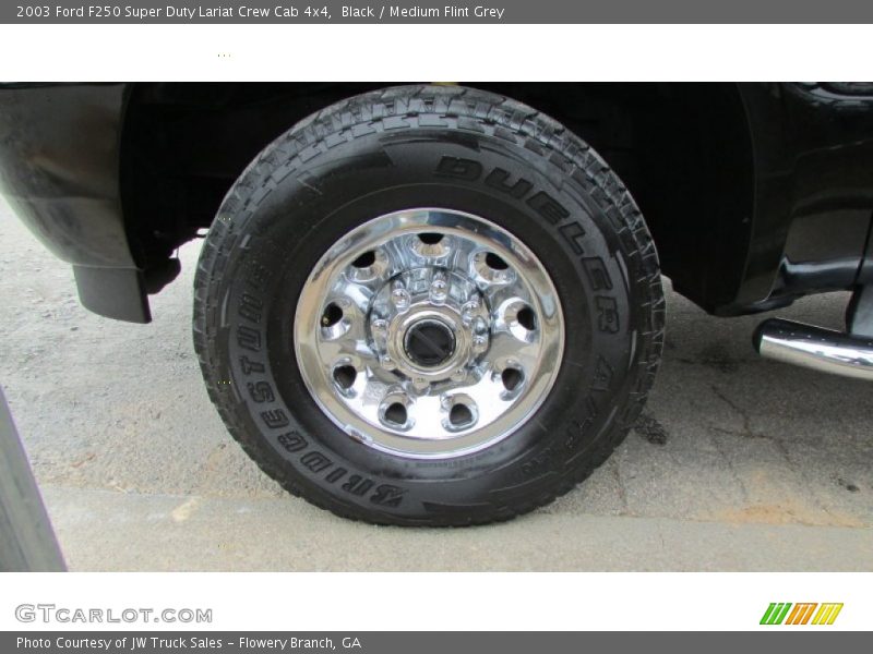 Black / Medium Flint Grey 2003 Ford F250 Super Duty Lariat Crew Cab 4x4