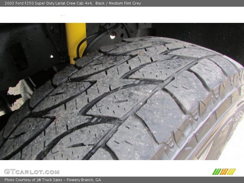 Black / Medium Flint Grey 2003 Ford F250 Super Duty Lariat Crew Cab 4x4