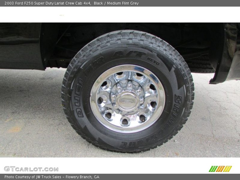 Black / Medium Flint Grey 2003 Ford F250 Super Duty Lariat Crew Cab 4x4