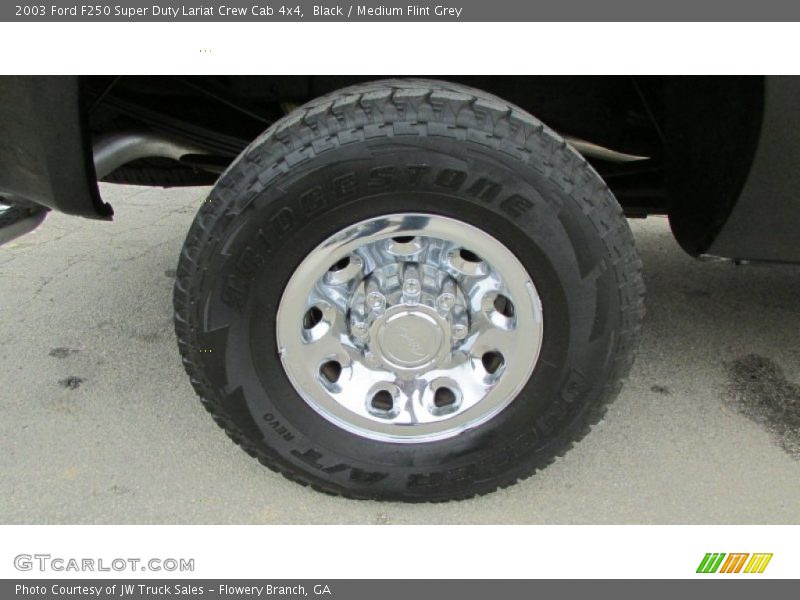 Black / Medium Flint Grey 2003 Ford F250 Super Duty Lariat Crew Cab 4x4