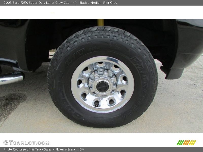 Black / Medium Flint Grey 2003 Ford F250 Super Duty Lariat Crew Cab 4x4