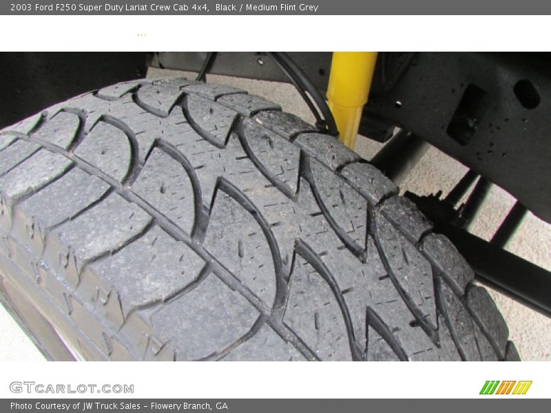 Black / Medium Flint Grey 2003 Ford F250 Super Duty Lariat Crew Cab 4x4