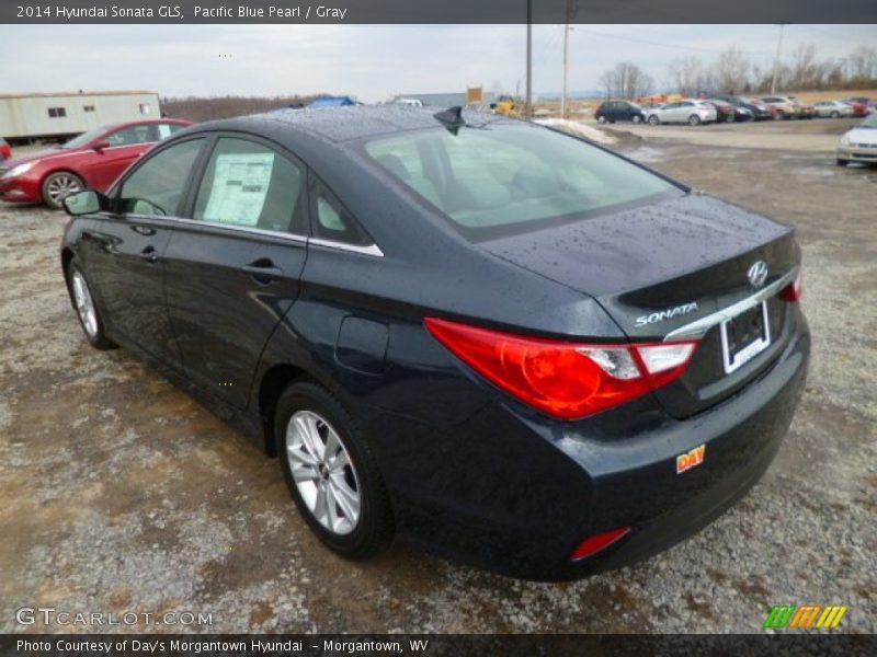 Pacific Blue Pearl / Gray 2014 Hyundai Sonata GLS