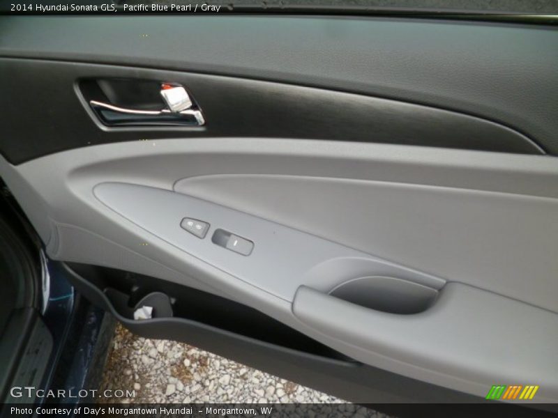 Pacific Blue Pearl / Gray 2014 Hyundai Sonata GLS
