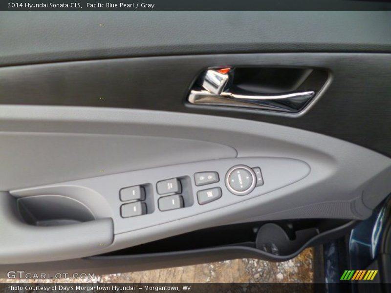 Pacific Blue Pearl / Gray 2014 Hyundai Sonata GLS