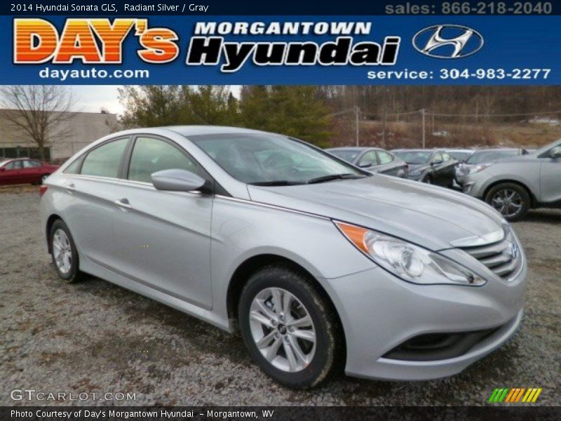 Radiant Silver / Gray 2014 Hyundai Sonata GLS