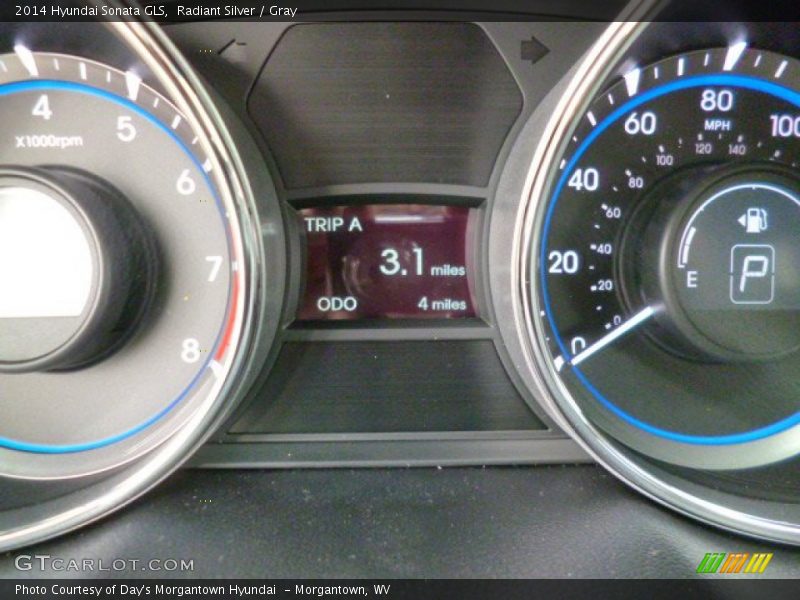 Radiant Silver / Gray 2014 Hyundai Sonata GLS