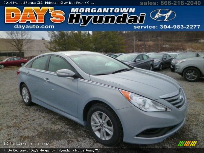Iridescent Silver Blue Pearl / Gray 2014 Hyundai Sonata GLS