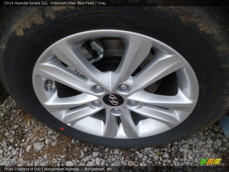 Iridescent Silver Blue Pearl / Gray 2014 Hyundai Sonata GLS