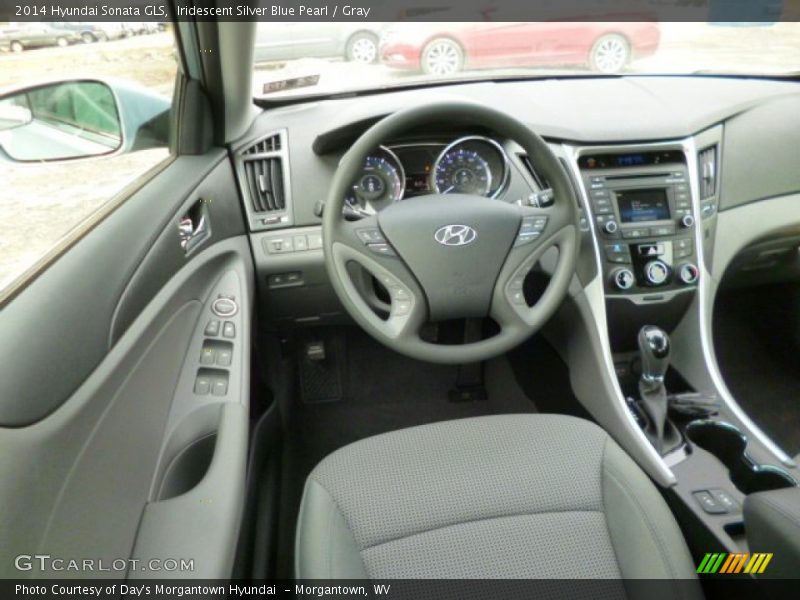Iridescent Silver Blue Pearl / Gray 2014 Hyundai Sonata GLS