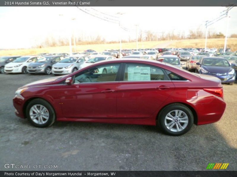 Venetian Red / Camel 2014 Hyundai Sonata GLS