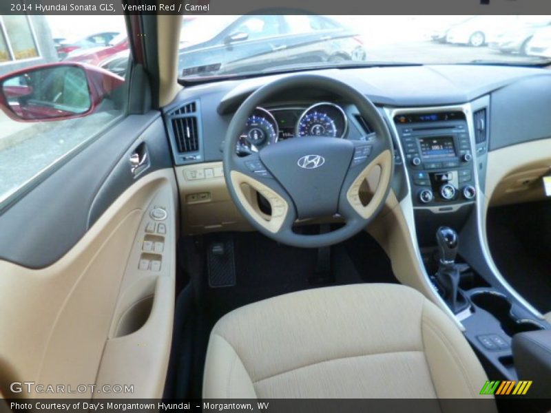 Venetian Red / Camel 2014 Hyundai Sonata GLS