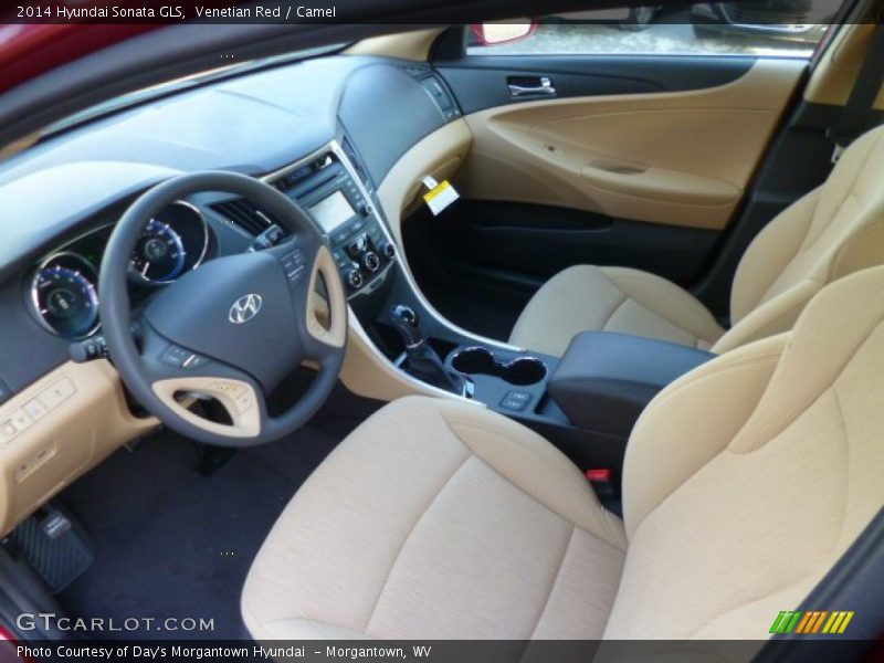 Venetian Red / Camel 2014 Hyundai Sonata GLS