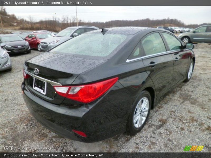 Phantom Black Metallic / Gray 2014 Hyundai Sonata GLS