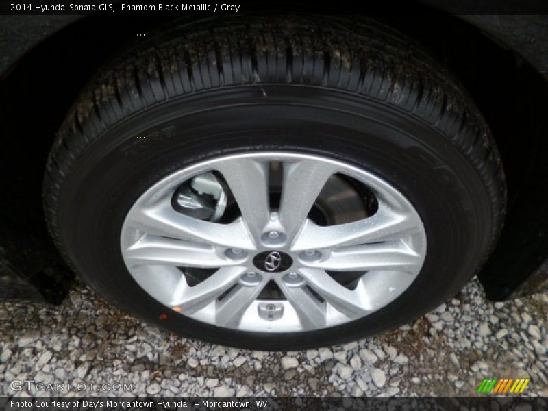 Phantom Black Metallic / Gray 2014 Hyundai Sonata GLS
