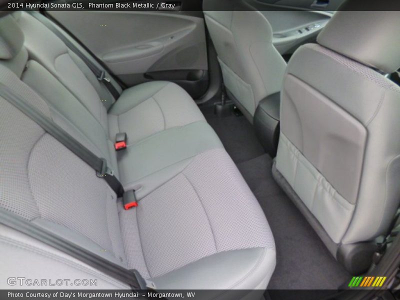 Phantom Black Metallic / Gray 2014 Hyundai Sonata GLS