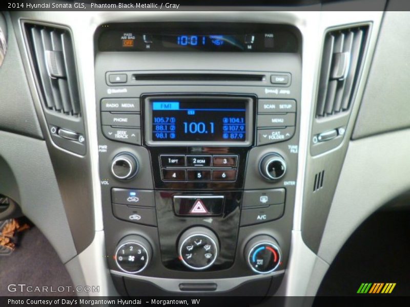 Phantom Black Metallic / Gray 2014 Hyundai Sonata GLS