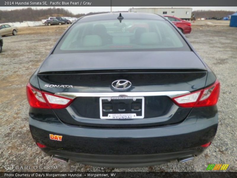 Pacific Blue Pearl / Gray 2014 Hyundai Sonata SE