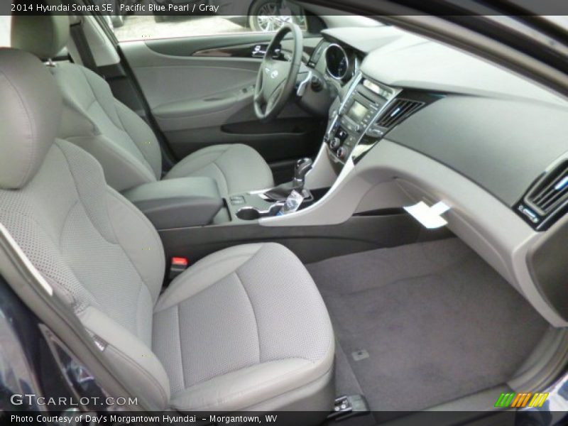 Pacific Blue Pearl / Gray 2014 Hyundai Sonata SE